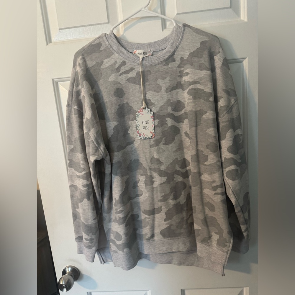 white camo crew neck